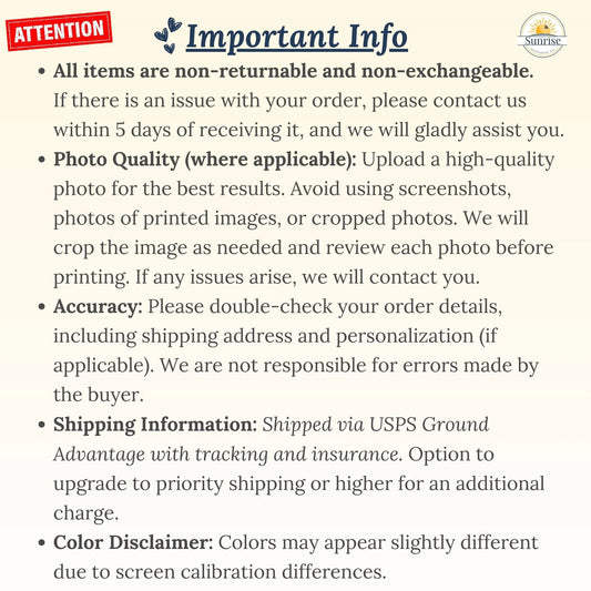 important information on products and ordering.