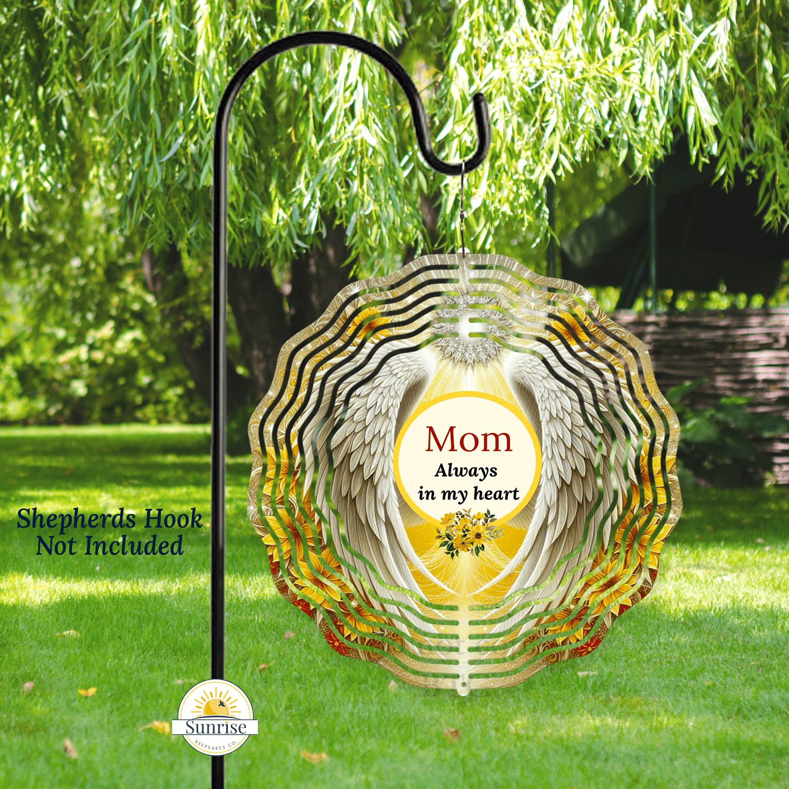 Angel Memorial Wind Spinner | Sympathy Gift – Personalized Wind Spinner by Sunrise Keepsakes