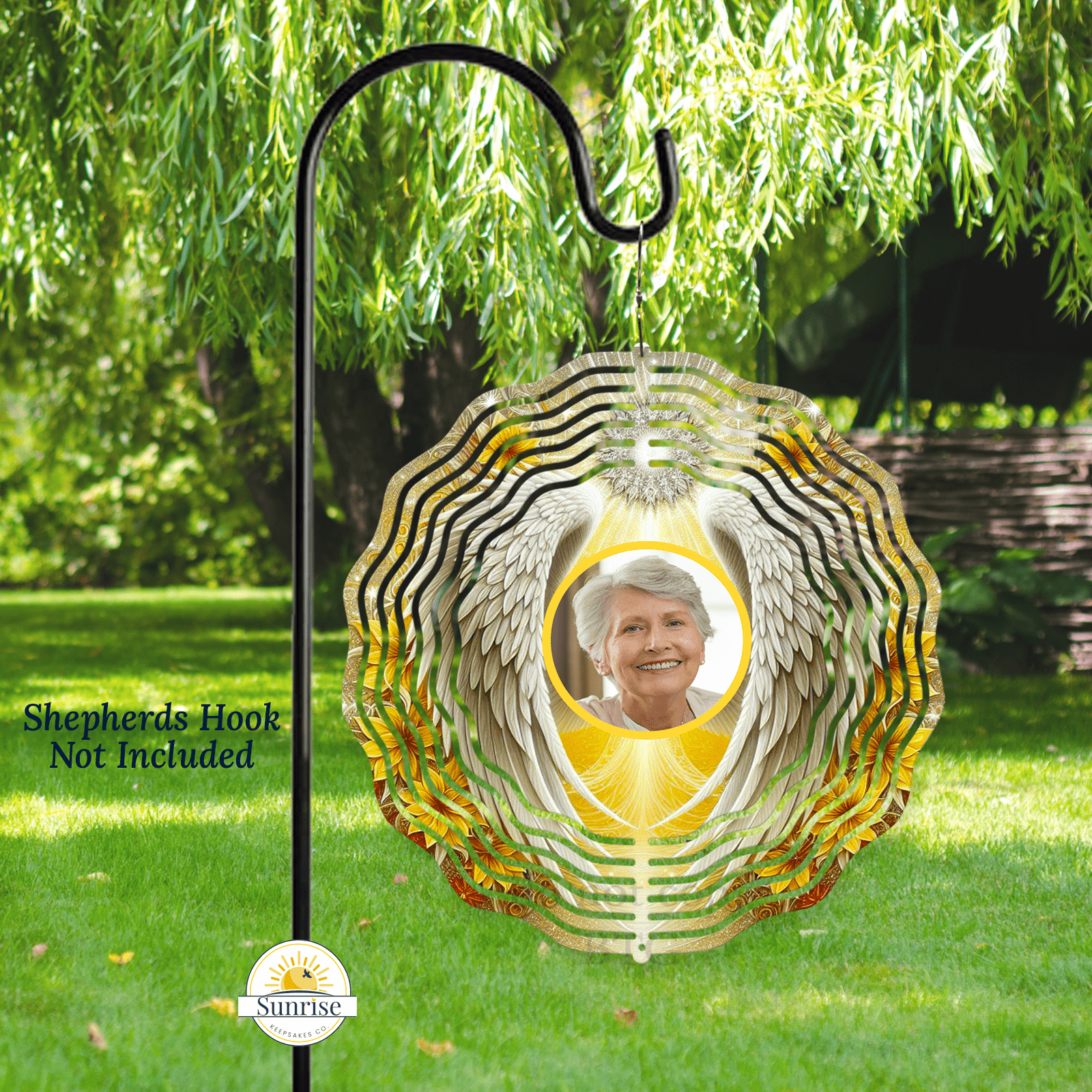 Angel Memorial Wind Spinner | Sympathy Gift – Personalized Wind Spinner by Sunrise Keepsakes