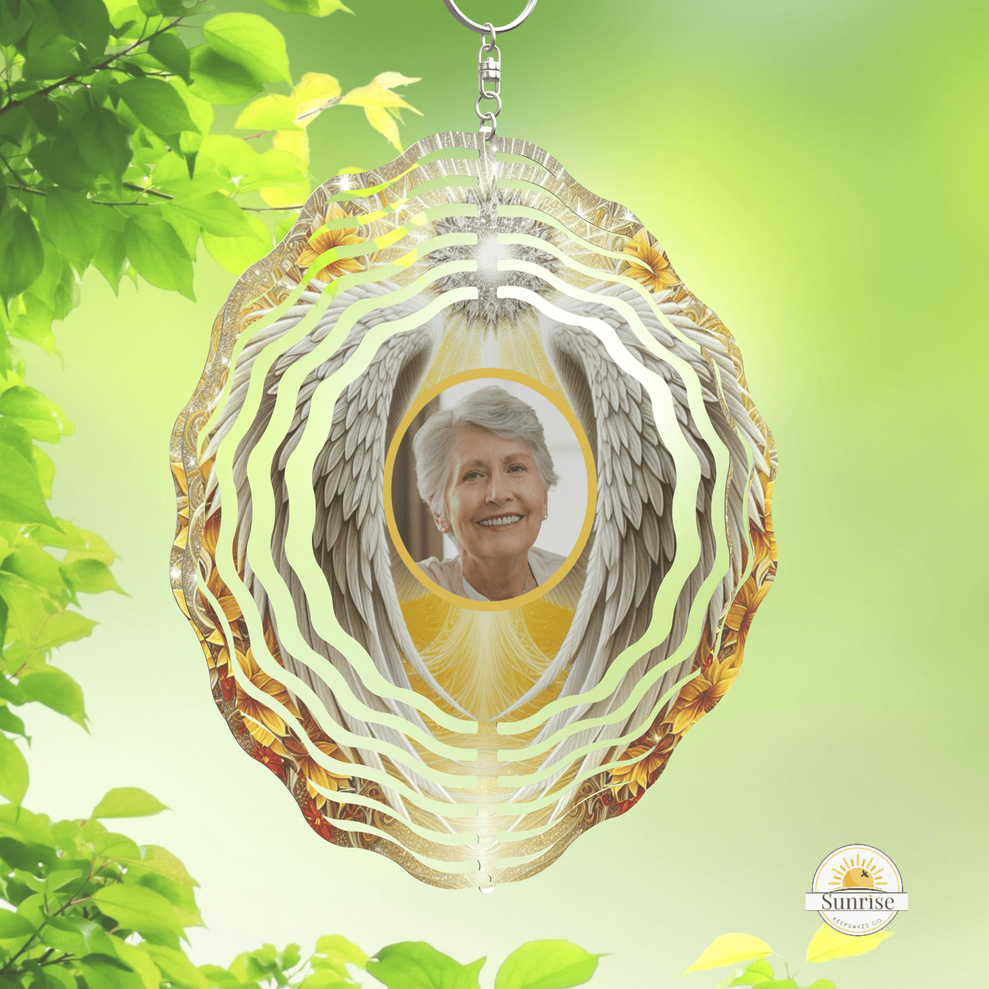 Angel Memorial Wind Spinner | Sympathy Gift – Personalized Wind Spinner by Sunrise Keepsakes