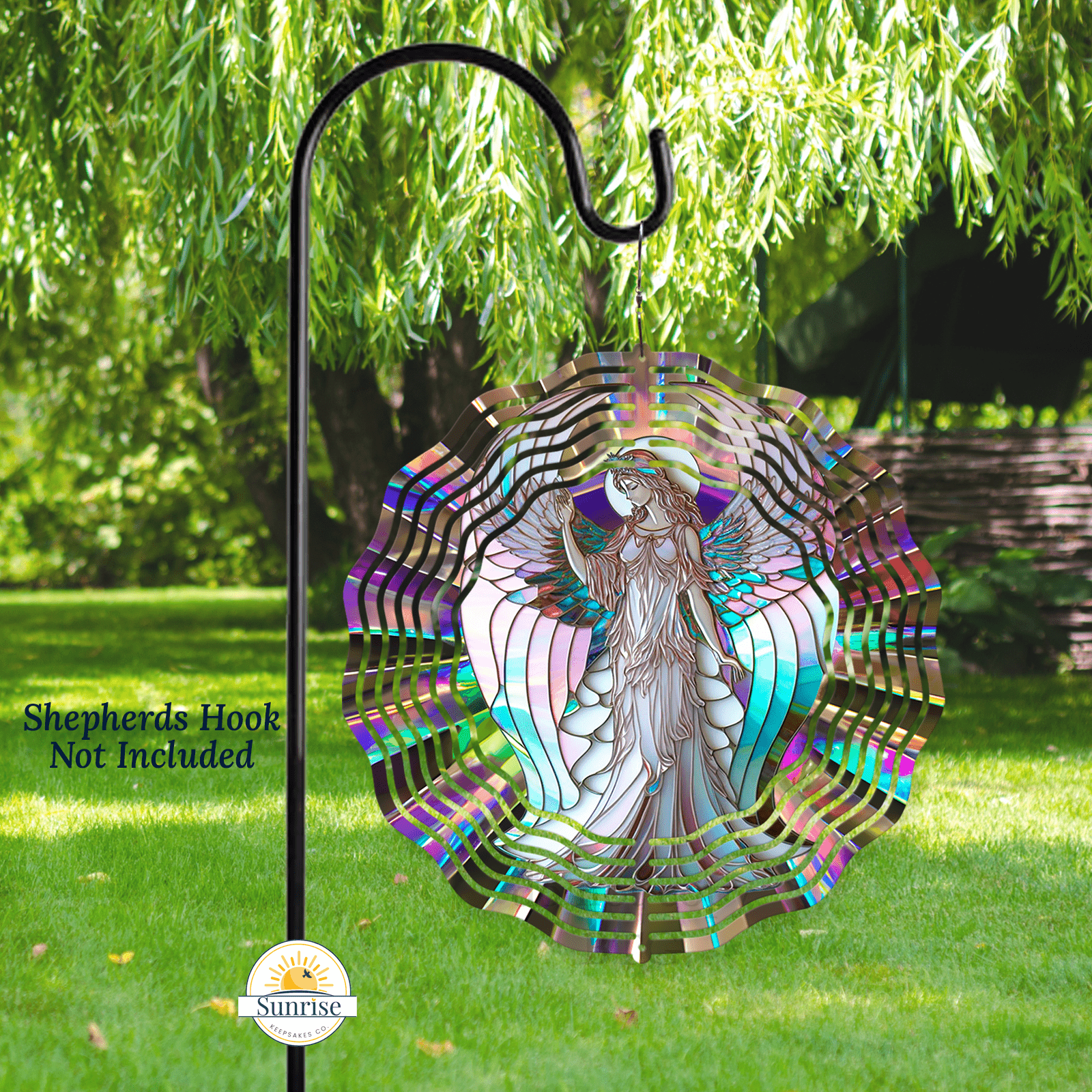 Angel of Hope Wind Spinner | Remembrance & Sympathy Gift – Personalized Wind Spinner by Sunrise Keepsakes