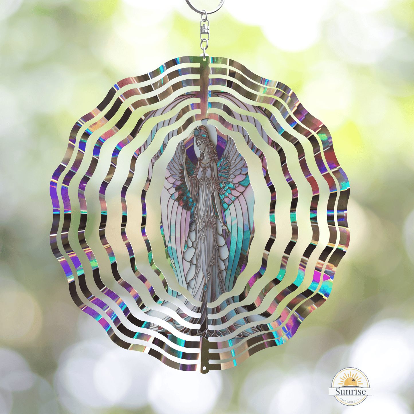 Angel of Hope Wind Spinner | Remembrance & Sympathy Gift – Personalized Wind Spinner by Sunrise Keepsakes