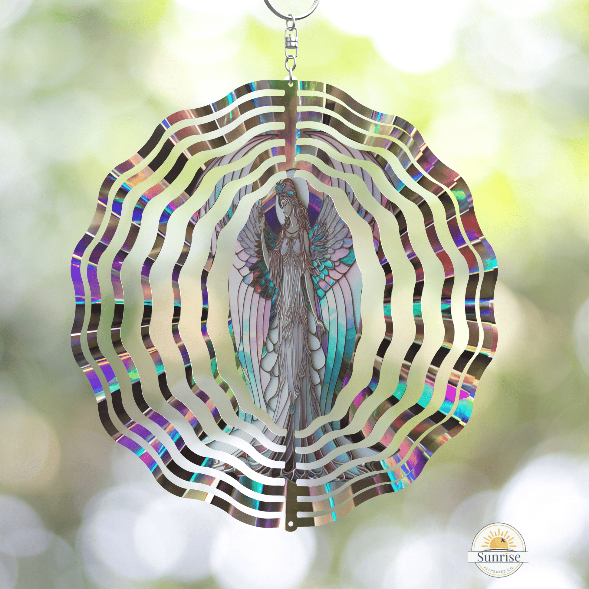Angel of Hope Wind Spinner | Remembrance & Sympathy Gift – Personalized Wind Spinner by Sunrise Keepsakes