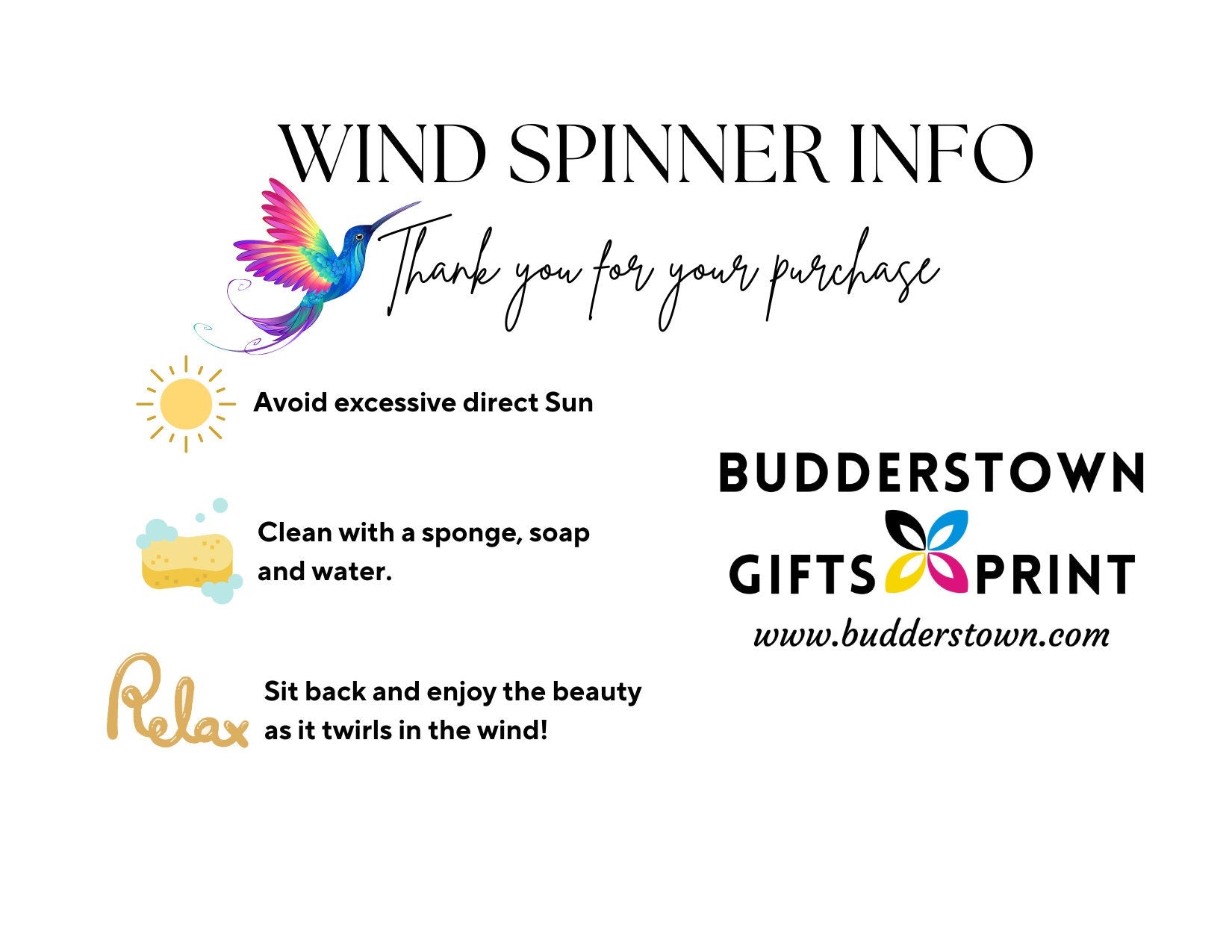 Angel Wind Spinner | 10 - Inch Memorial & Sympathy Garden Decor – Personalized Wind Spinner by Sunrise Keepsakes