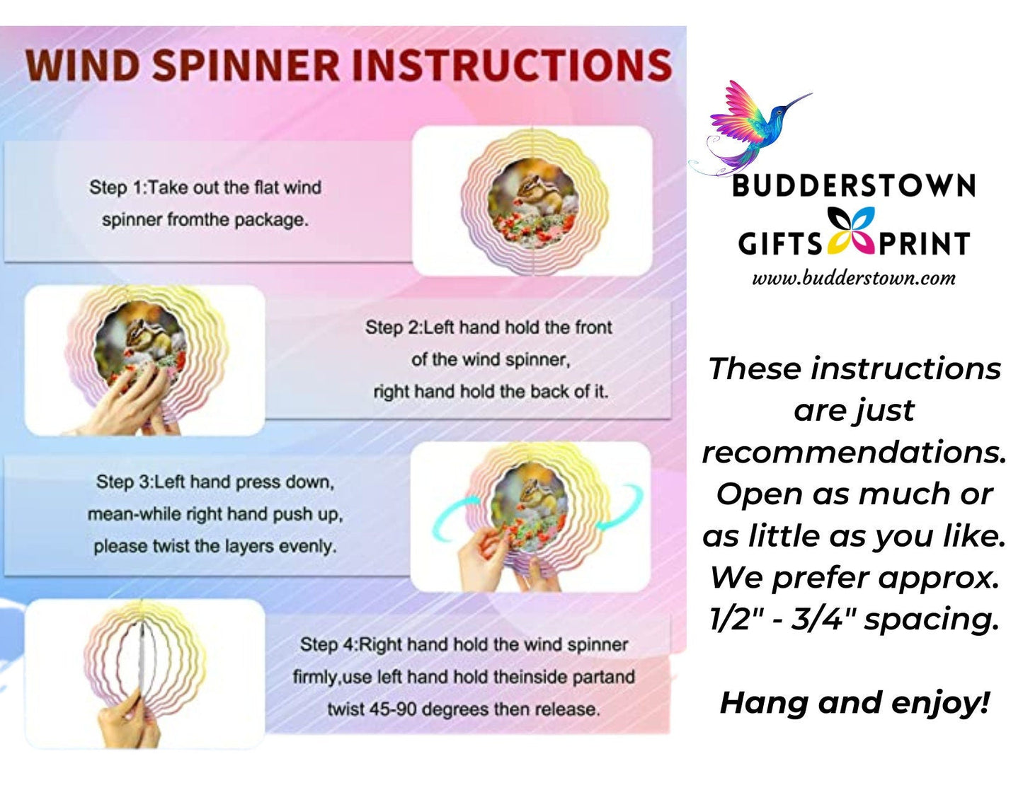 Angel Wind Spinner | 10 - Inch Memorial & Sympathy Garden Decor – Personalized Wind Spinner by Sunrise Keepsakes