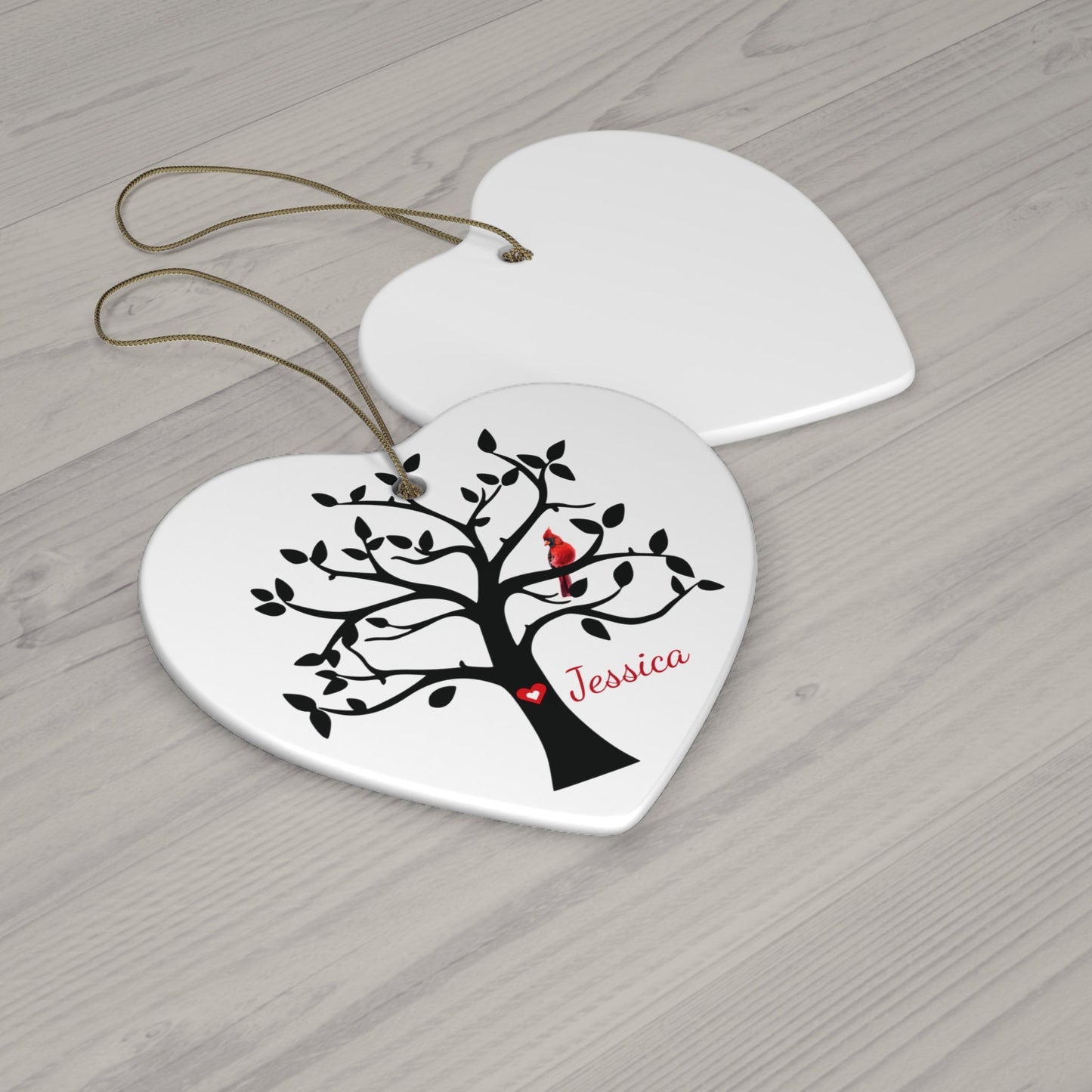 Cardinal Memorial Ornament - Cardinal Sympathy Gift – Personalized Memorial Ornament by Sunrise Keepsakes