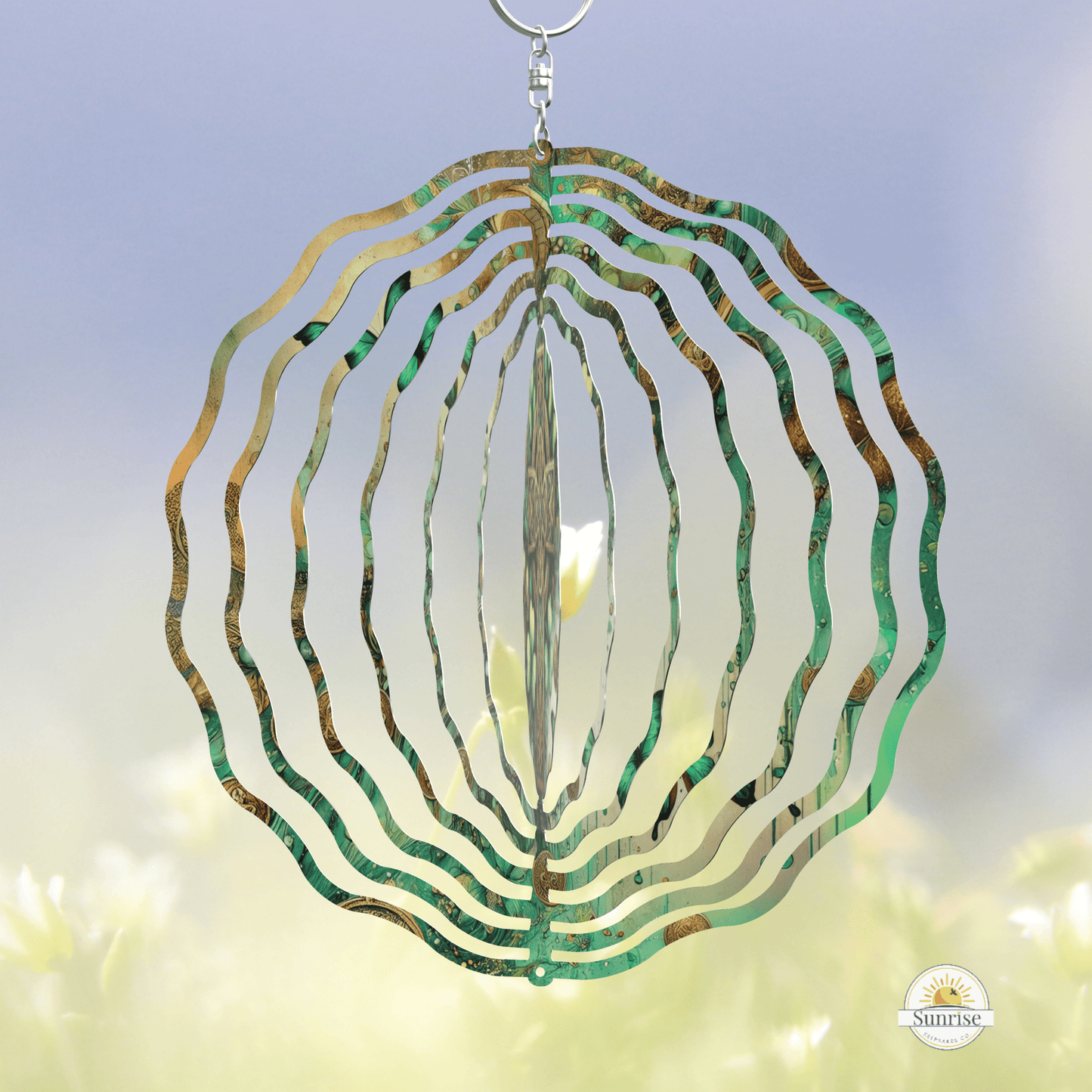 Celtic Cross Wind Spinner – Memorial Garden Decor – Personalized Wind Spinner by Sunrise Keepsakes