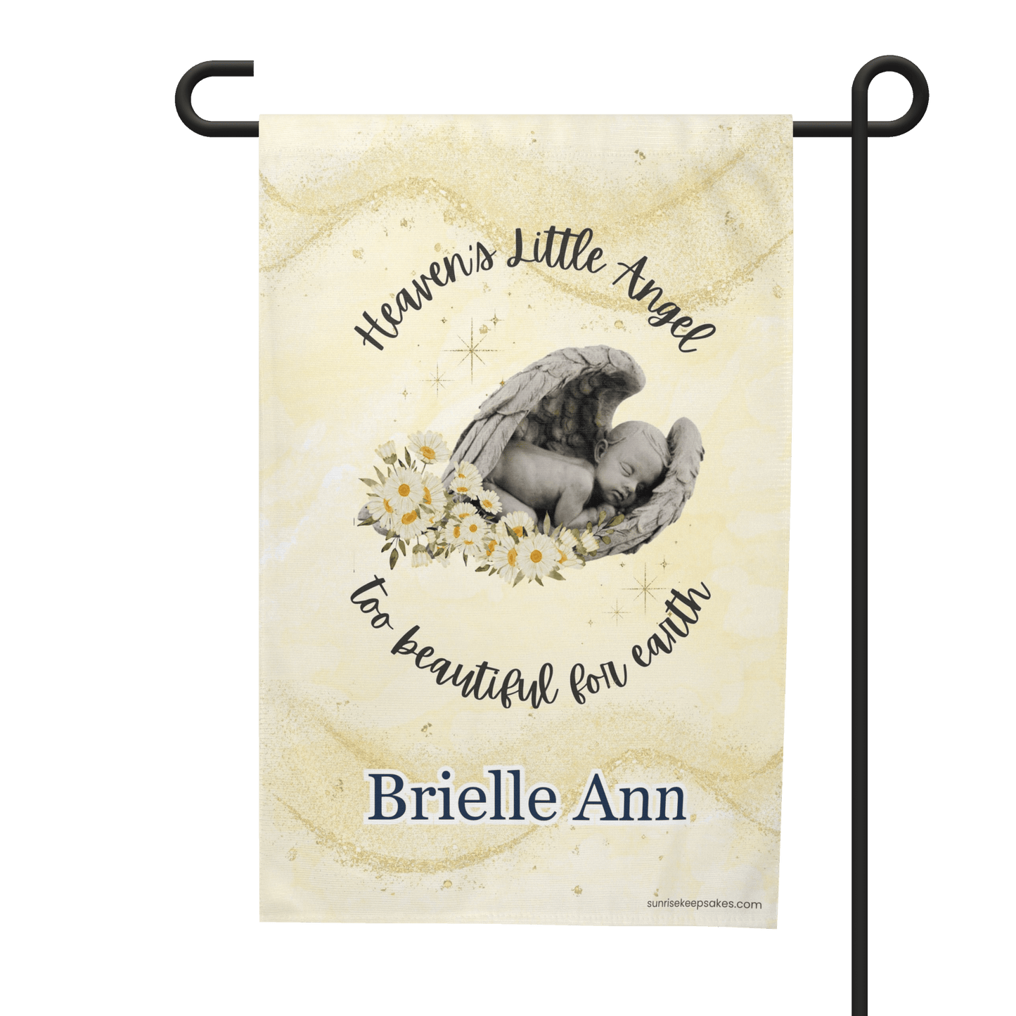 Baby Memorial Garden Flag – Heaven’s Little Angel - Sunrise Keepsakes Co.