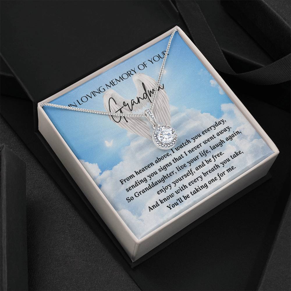 Loss of a Grandma - Grandma to GrandDaughter - From Heaven Above - Mother's Day Jewelry – Personalized Jewelry by Sunrise Keepsakes
