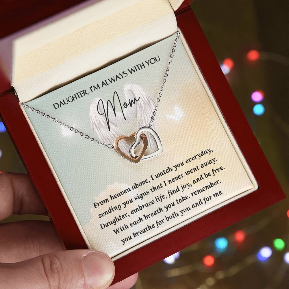Loss of a Mother Gift - Always in my Heart - Sympathy Gift – Personalized Jewelry by Sunrise Keepsakes