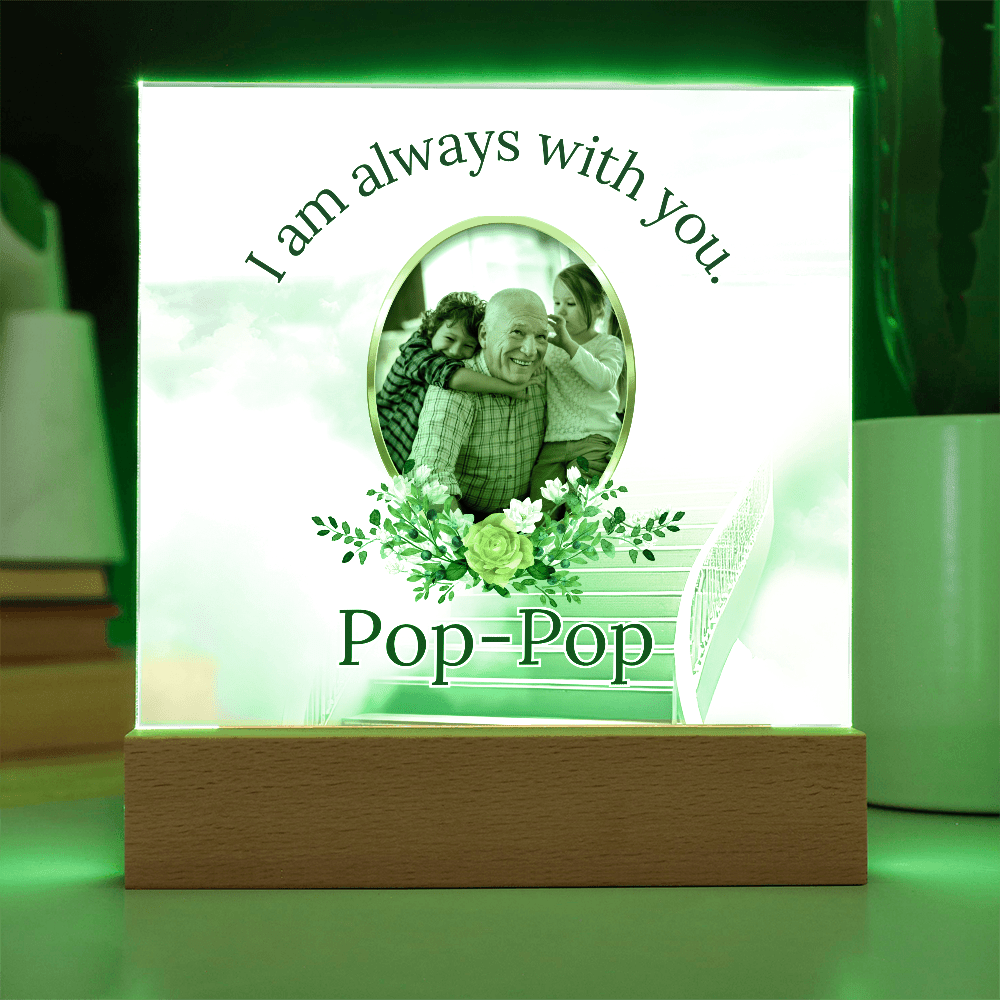 Memorial Acrylic Plaque – I Am Always With You - Personalized Sympathy Gift – Personalized Frames by Sunrise Keepsakes