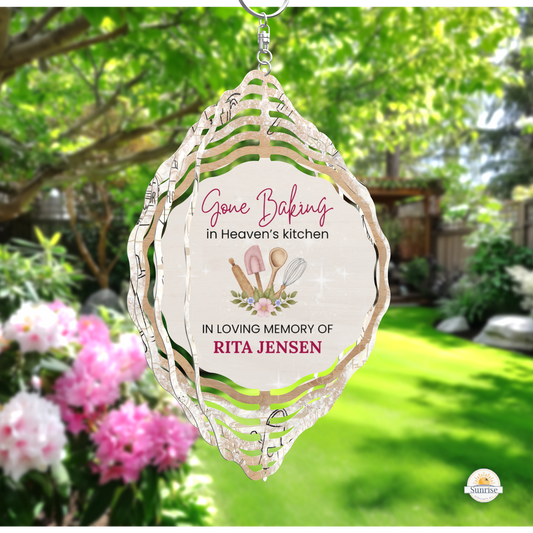Memorial Wind Spinner – Gone Baking - Sunrise Keepsakes Co.