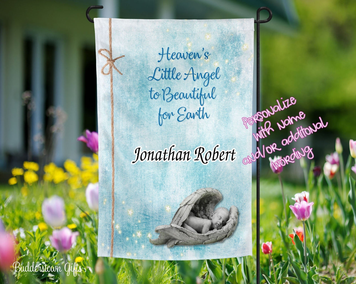 Heavens Little Angel - Garden Flag - Memorial