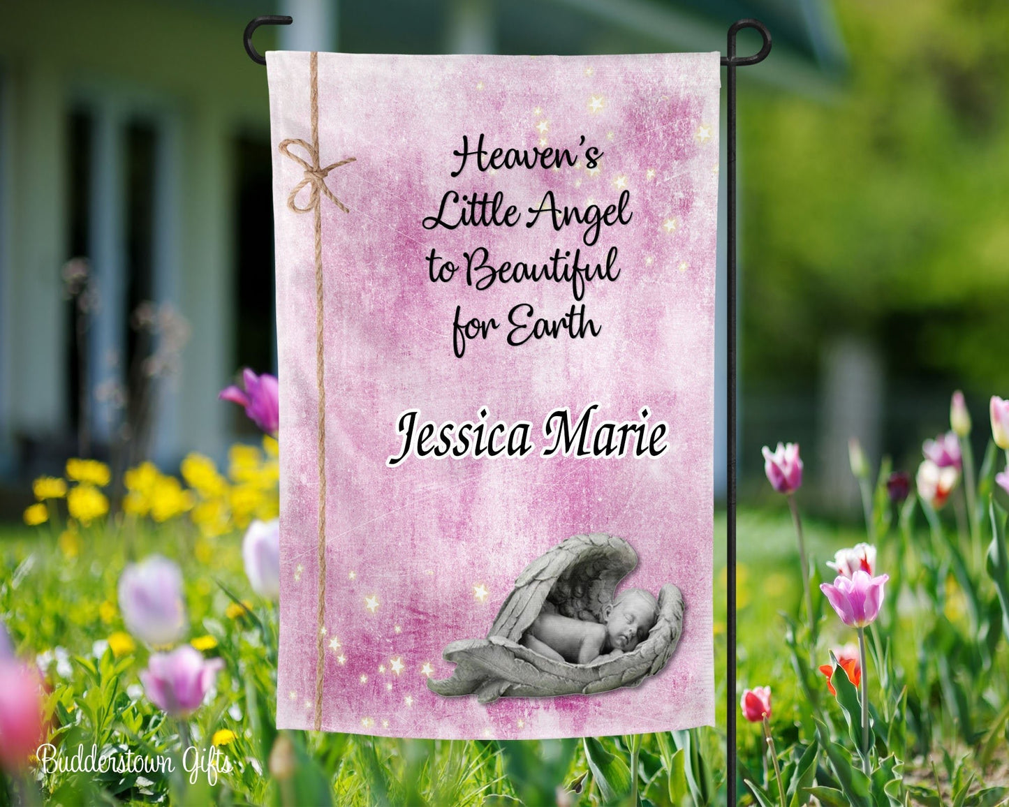 Baby Memorial Garden Flag – A lasting tribute to honor a little angel.