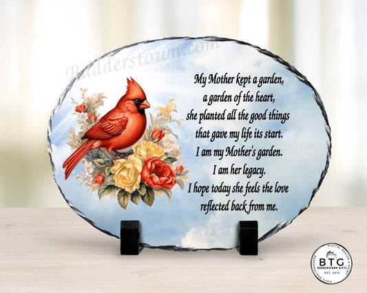 Cardinal Memorial - Loss of Mother Sympathy Gift - Mothers Garden – Personalized Sympathy Gifts by Sunrise Keepsakes