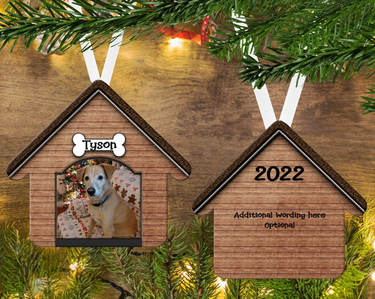 Dog Ornament - Personalized Dog House - Dogs First Christmas - Gift For Pet Lovers - Personalized Pet Ornament – Personalized Ornaments by Sunrise Keepsakes