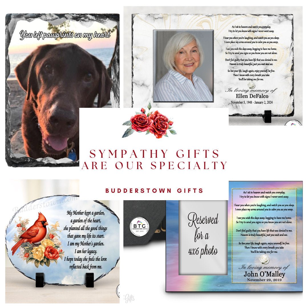 Memorial Photo Gift, Sympathy Gift, Loss of a Loved One, Memorial Plaque – Personalized Sympathy Gifts by Sunrise Keepsakes