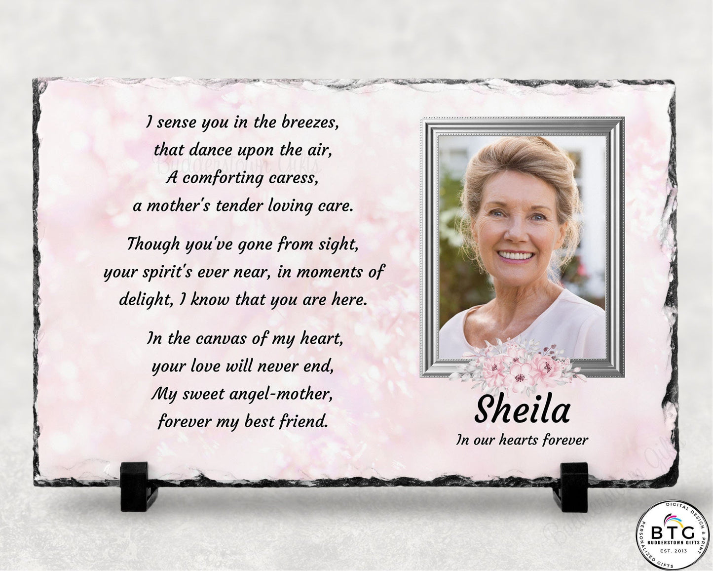 Memorial Plaque, Forever My, Sympathy Gift, Loss of a Loved One, Remembrance Gift, Personalized Memorial, – Personalized Sympathy Gifts by Sunrise Keepsakes