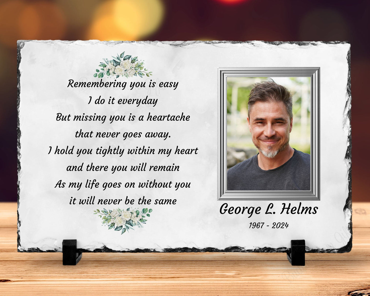 Remembering You, Sympathy Gift, Loss of a Loved One, Remembrance Gift, Memorial Plaque, Personalized Memorial – Personalized Sympathy Gifts by Sunrise Keepsakes