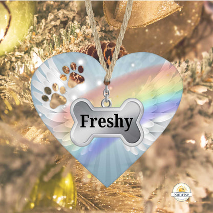 Angel Heart Paw Pet Memorial Ornament – Pet Loss Gift