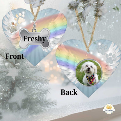 Angel Heart Paw Pet Memorial Ornament – Pet Loss Gift