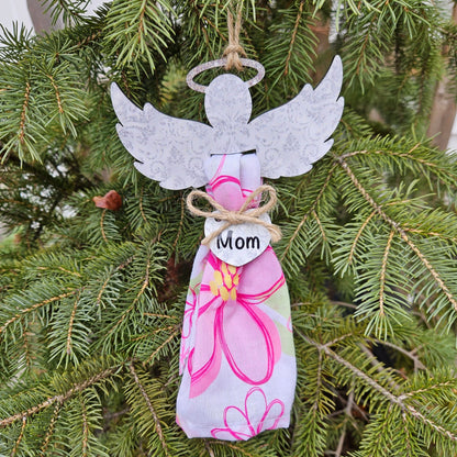 Angel Memorial Ornament - Clothing Keepsake Angel - Memorial Keepsake – Personalized Memorial Ornament by Sunrise Keepsakes