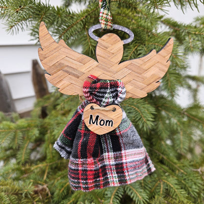 Angel Memorial Ornament - Keepsake from Loved One's Clothing – Personalized Memorial Ornament by Sunrise Keepsakes
