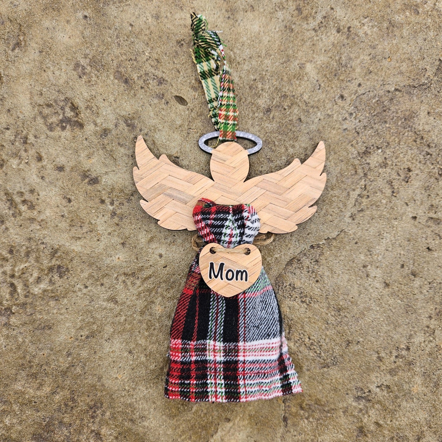 Angel Memorial Ornament - Keepsake from Loved One's Clothing – Personalized Memorial Ornament by Sunrise Keepsakes