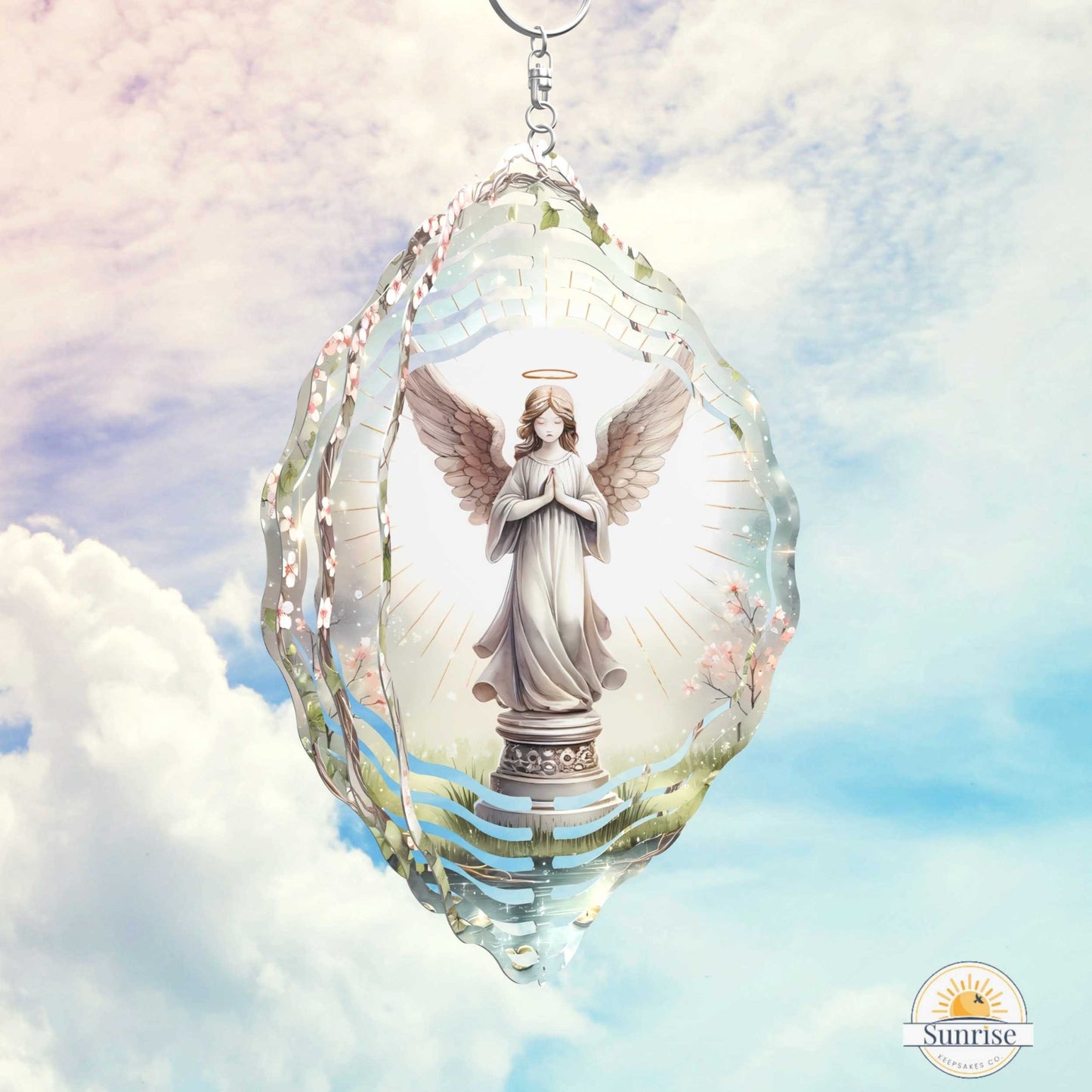 Angel Wind Spinner | Memorial Keepsake – Personalized Wind Spinner by Sunrise Keepsakes