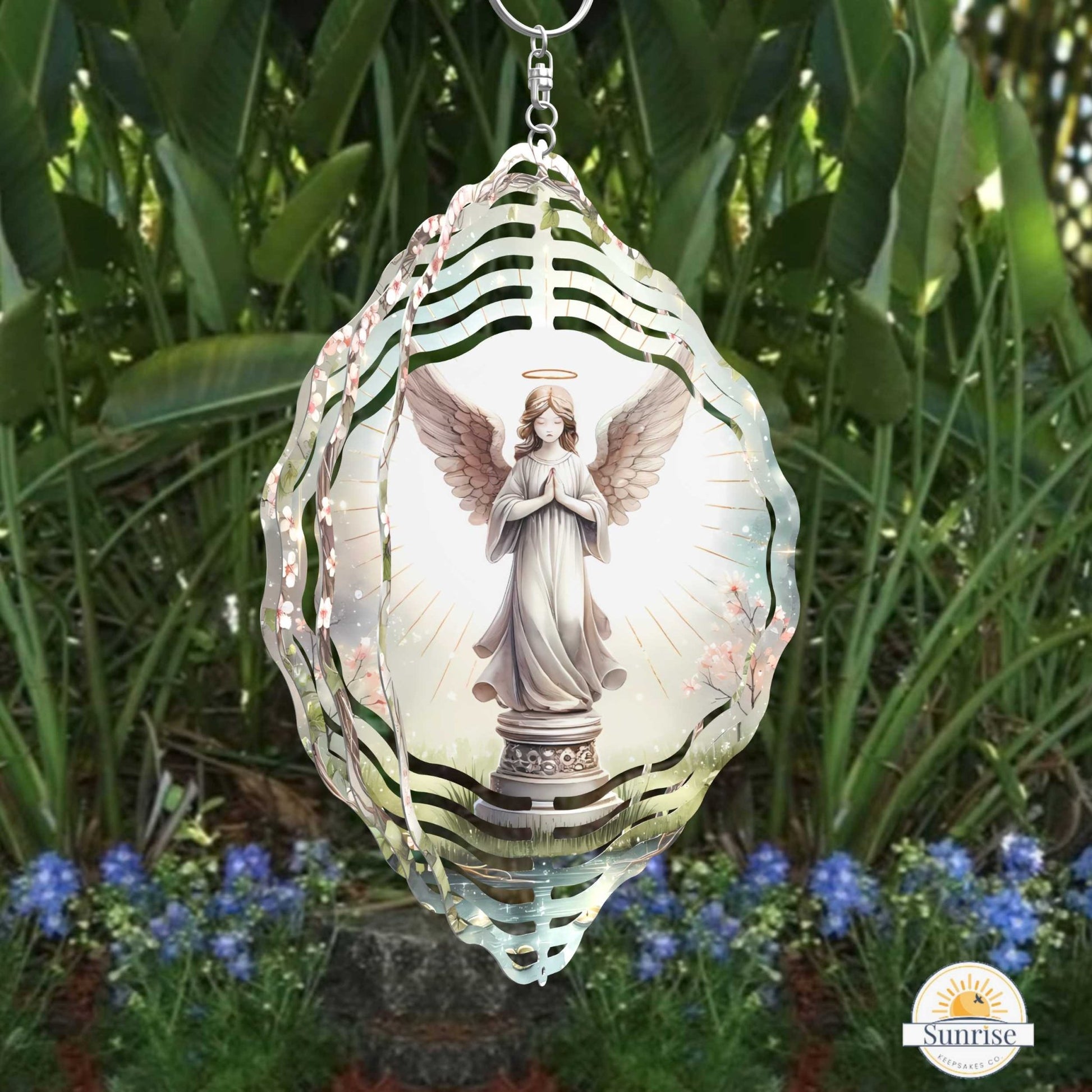 Angel Wind Spinner | Memorial Keepsake – Personalized Wind Spinner by Sunrise Keepsakes