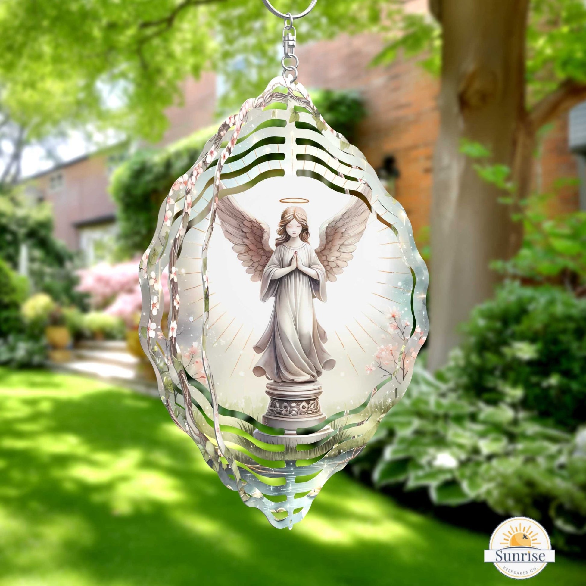Angel Wind Spinner | Memorial Keepsake – Personalized Wind Spinner by Sunrise Keepsakes