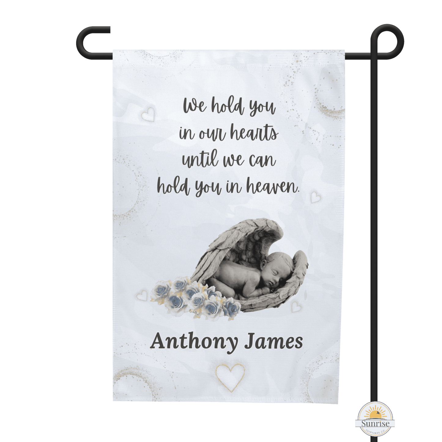 Baby Loss Gift - Infant Loss Memorial Garden Flag – Personalized Flags by Sunrise Keepsakes