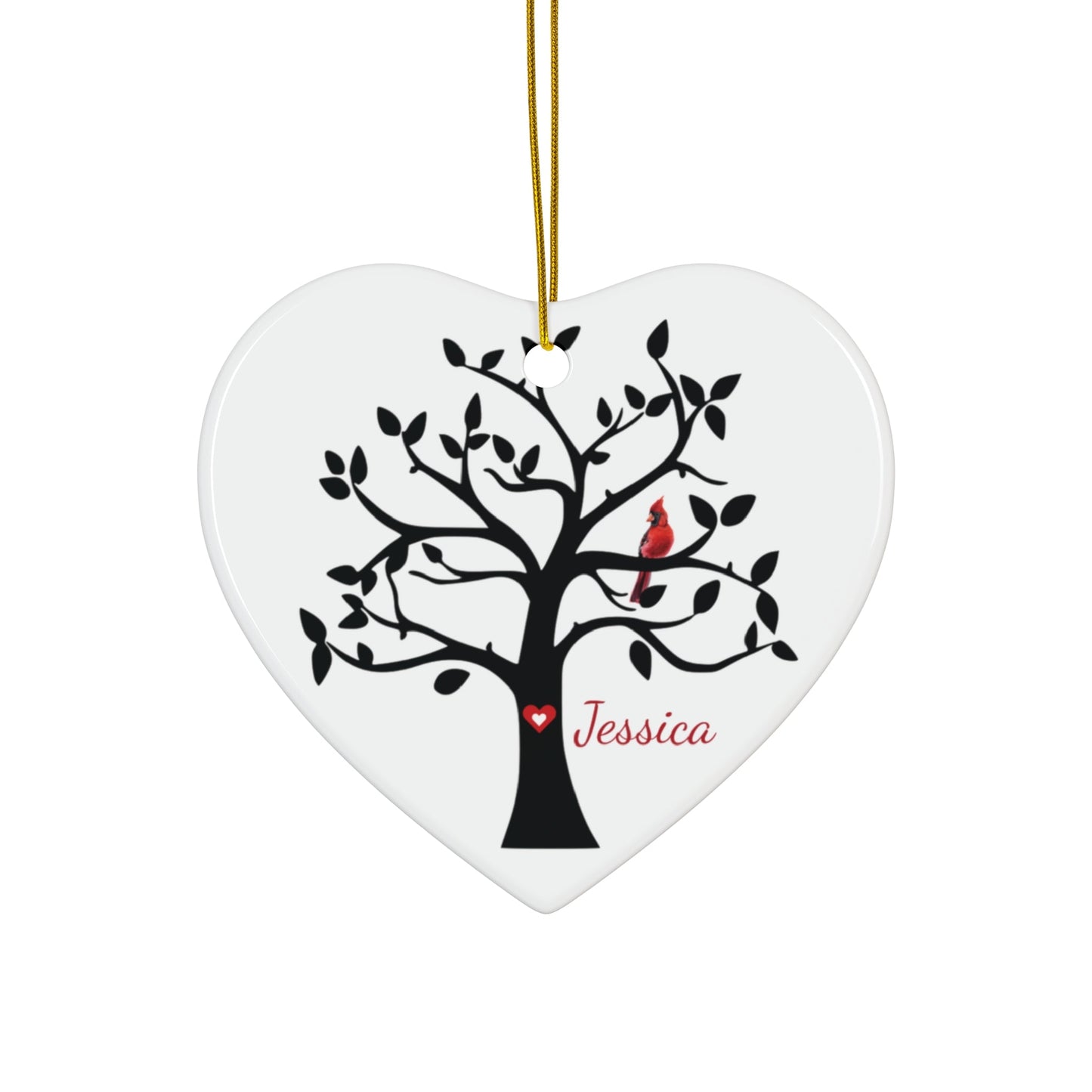 Cardinal Memorial Ornament - Cardinal Sympathy Gift – Personalized Memorial Ornament by Sunrise Keepsakes