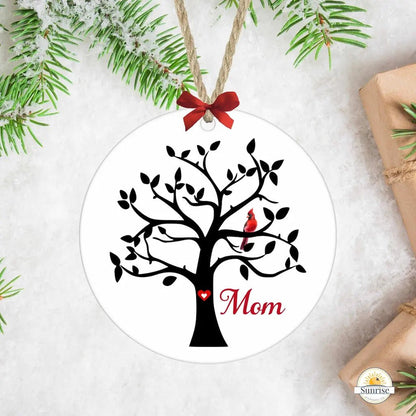 Cardinal Memorial Ornament – Tree of Life Sympathy Gift – Personalized Memorial Ornament by Sunrise Keepsakes