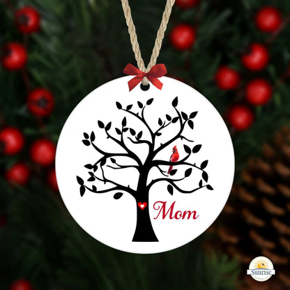 Cardinal Memorial Ornament – Tree of Life Sympathy Gift – Personalized Memorial Ornament by Sunrise Keepsakes