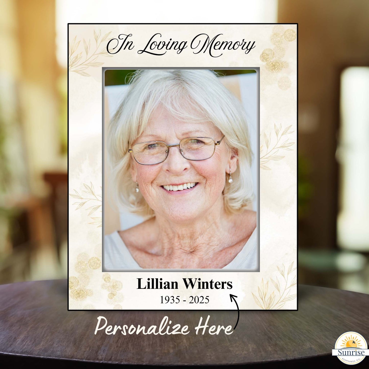 In Loving Memory Photo Frame – Personalized Memorial Gift – Personalized Frames by Sunrise Keepsakes