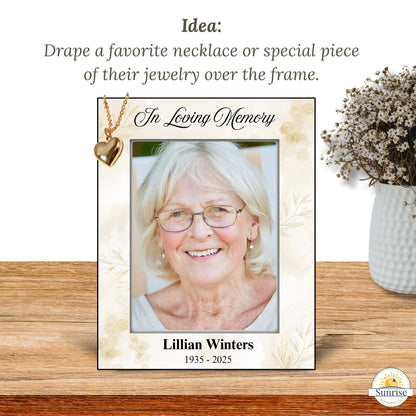 In Loving Memory Photo Frame – Personalized Memorial Gift – Personalized Frames by Sunrise Keepsakes