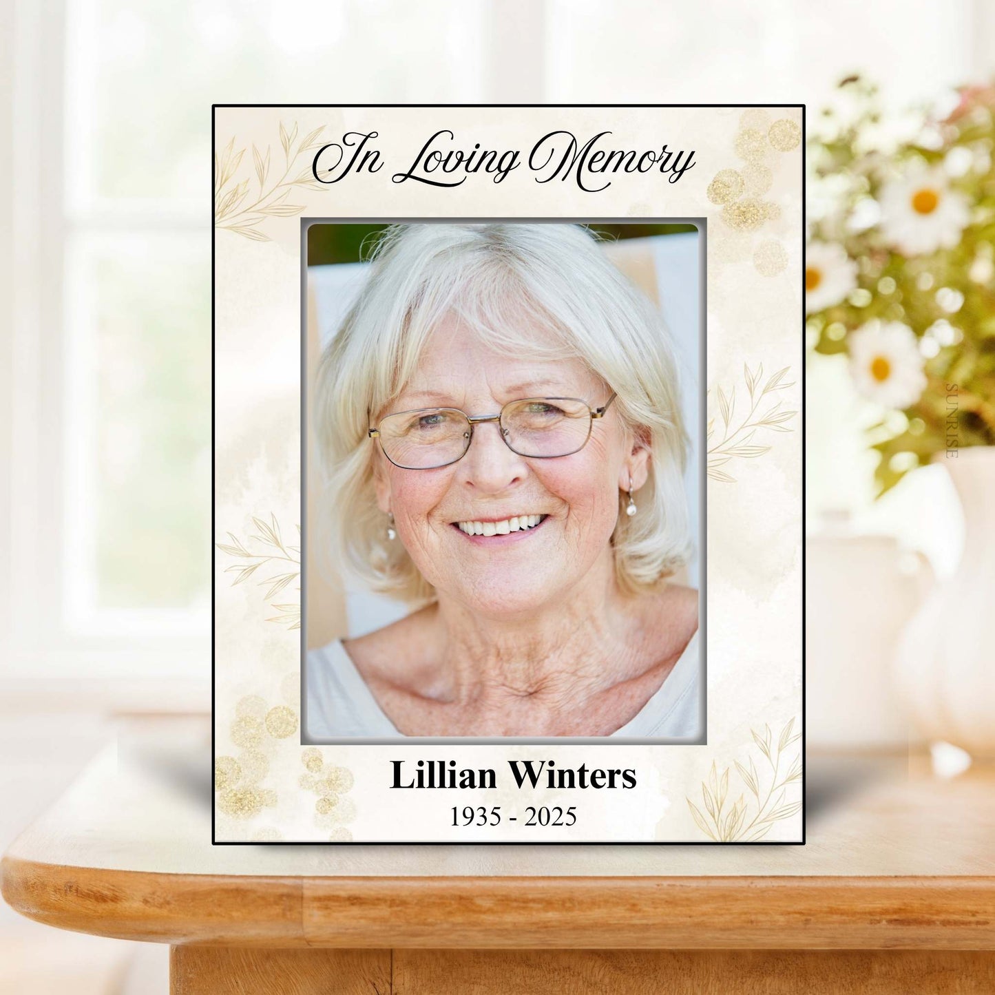 In Loving Memory Photo Frame – Personalized Memorial Gift – Personalized Frames by Sunrise Keepsakes