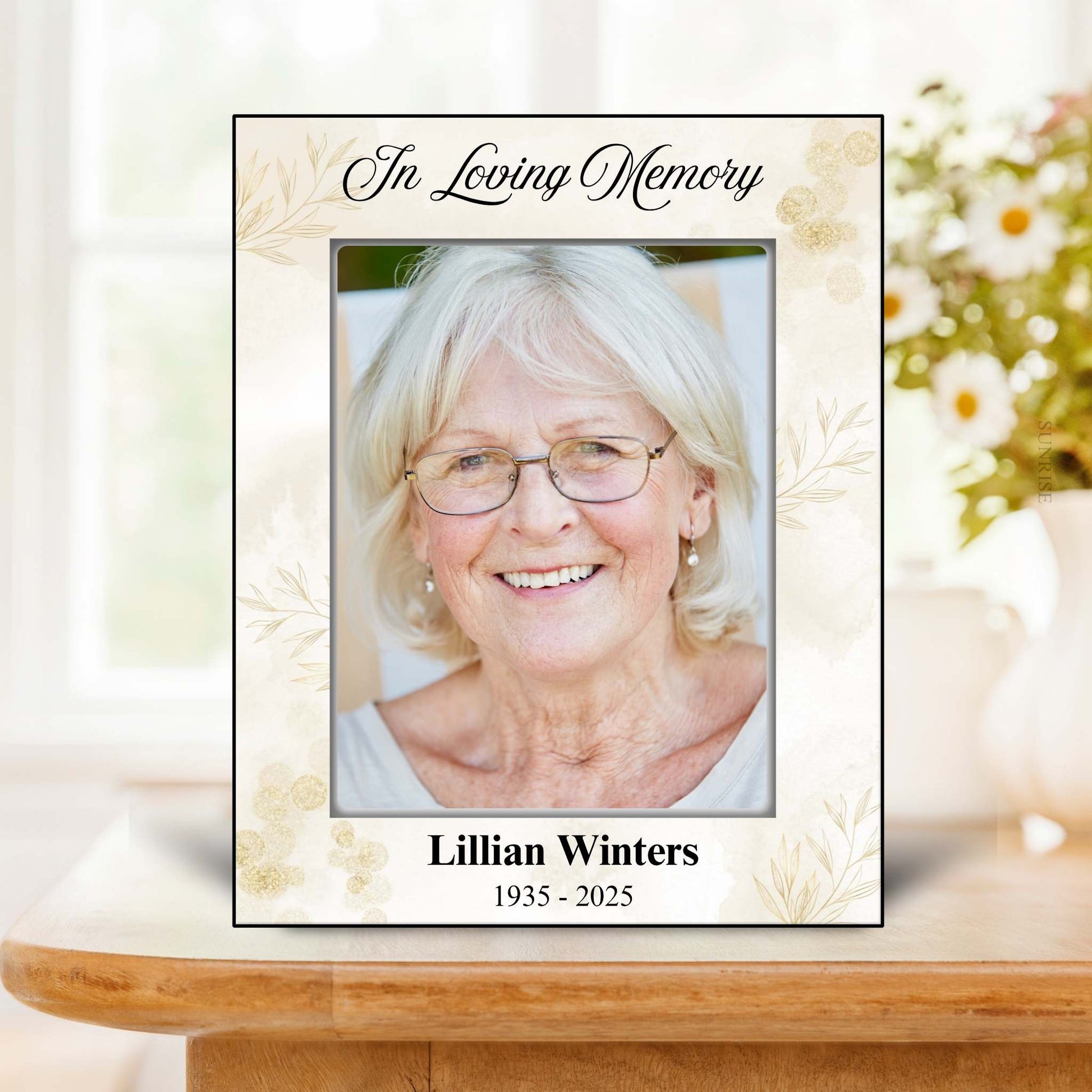 In Loving Memory Photo Frame – Personalized Memorial Gift – Personalized Frames by Sunrise Keepsakes