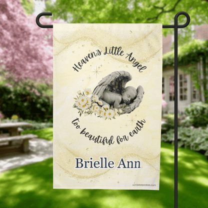 Infant Loss Memorial Garden Flag - Baby Loss Gift – Personalized Flags by Sunrise Keepsakes