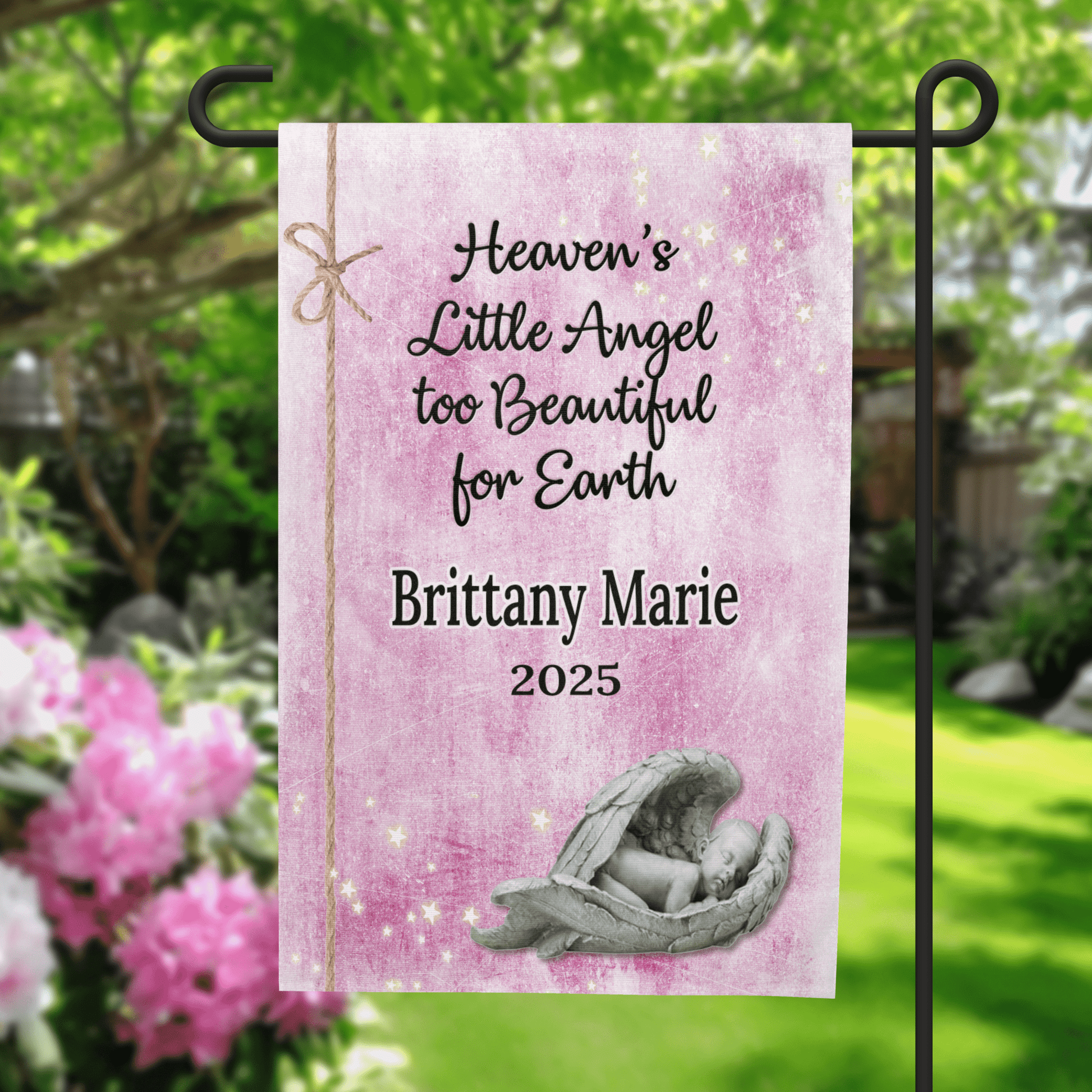 Infant Loss Memorial Garden Flag - Loss of Baby Gift - 12x18 – Personalized Flags by Sunrise Keepsakes