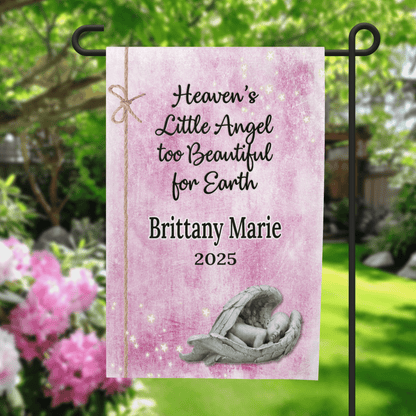 Infant Loss Memorial Garden Flag - Loss of Baby Gift - 12x18 – Personalized Flags by Sunrise Keepsakes