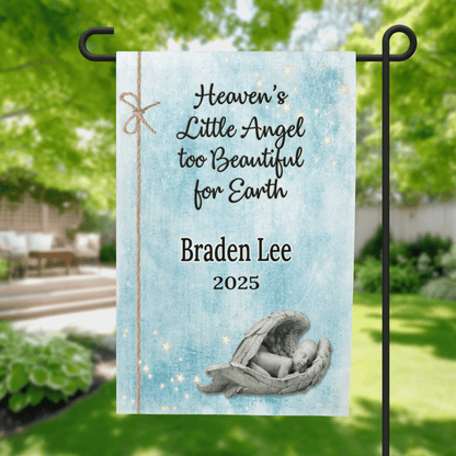 Infant Loss Memorial Garden Flag - Loss of Baby Gift - 12x18 – Personalized Flags by Sunrise Keepsakes