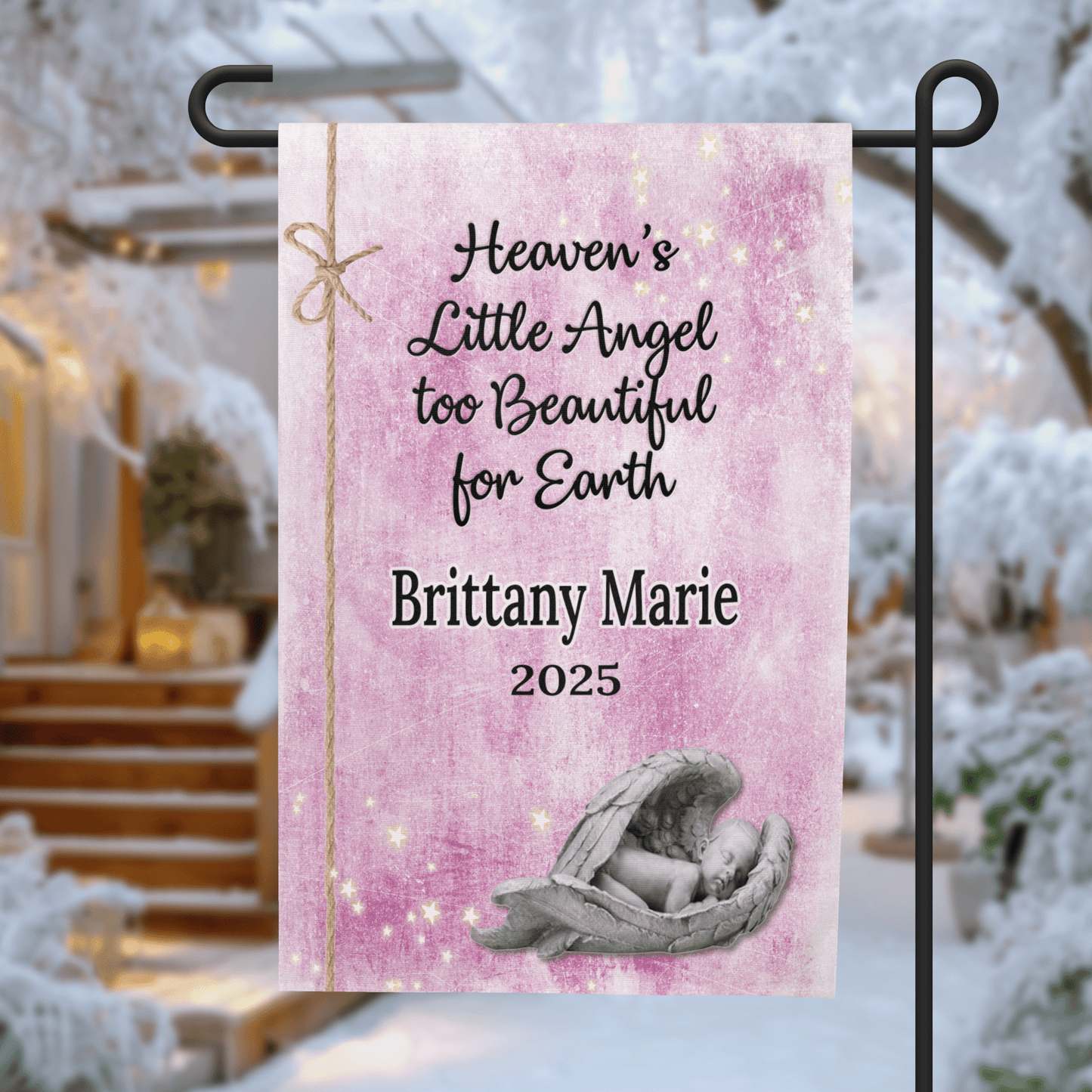 Infant Loss Memorial Garden Flag - Loss of Baby Gift - 12x18 – Personalized Flags by Sunrise Keepsakes