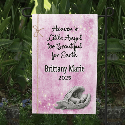 Infant Loss Memorial Garden Flag - Loss of Baby Gift - 12x18 – Personalized Flags by Sunrise Keepsakes