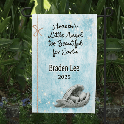 Infant Loss Memorial Garden Flag - Loss of Baby Gift - 12x18 – Personalized Flags by Sunrise Keepsakes