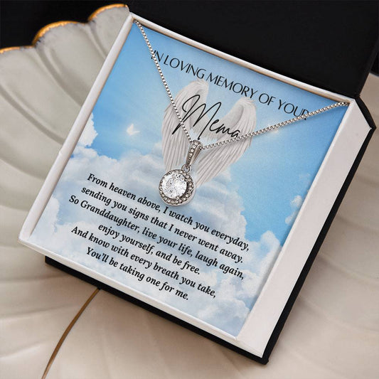 Loss of a Mema - GrandMother to GrandDaughter - loss of a grandmother – Personalized Jewelry by Sunrise Keepsakes