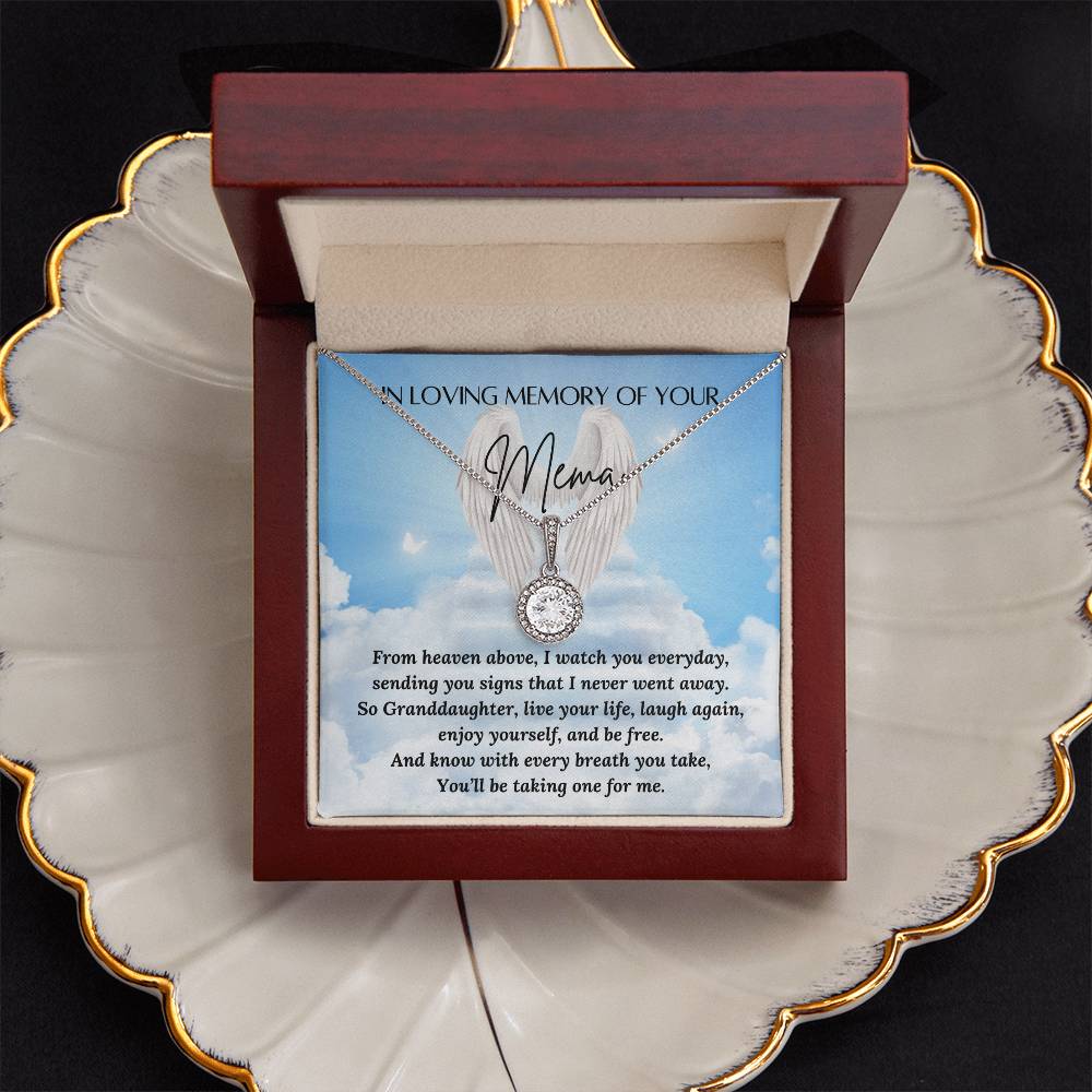 Loss of a Mema - GrandMother to GrandDaughter - loss of a grandmother – Personalized Jewelry by Sunrise Keepsakes
