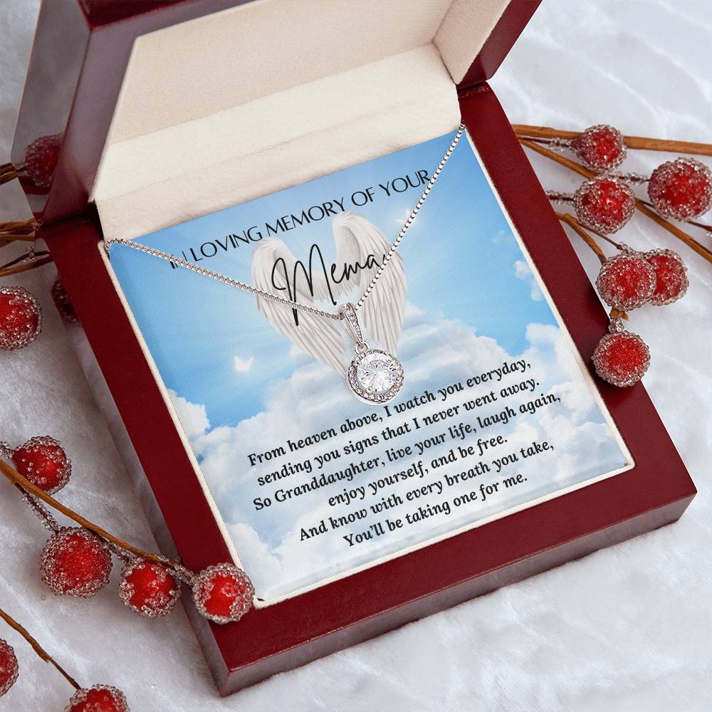 Loss of a Mema - GrandMother to GrandDaughter - loss of a grandmother – Personalized Jewelry by Sunrise Keepsakes