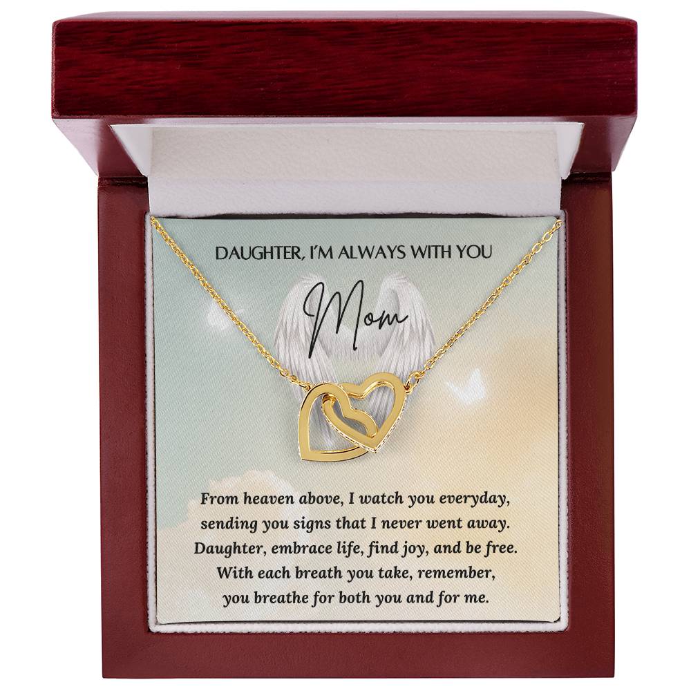 Loss of a Mother Gift - Always in my Heart - Sympathy Gift – Personalized Jewelry by Sunrise Keepsakes
